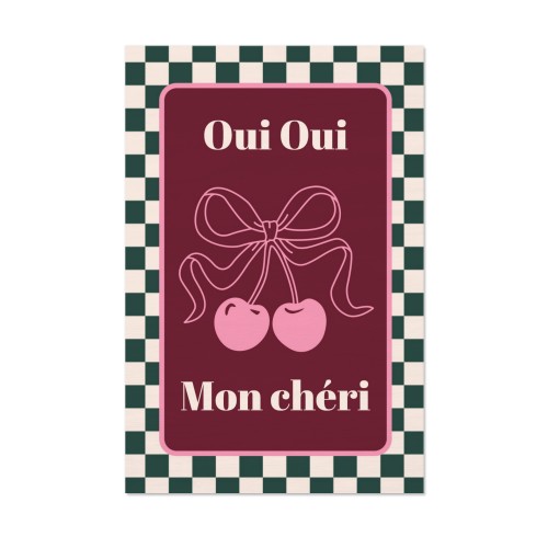 Checker Cherie Mood Text - Only