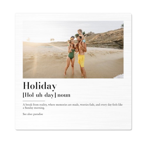 Aluminiumsbilde børstet overflate 60 x 60 cm