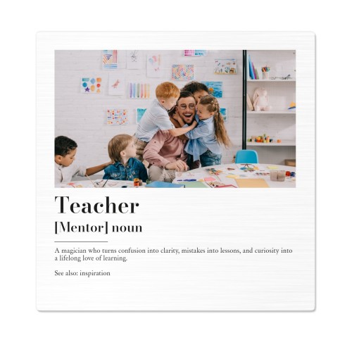 Photo on Metal Brushed 60 x 60 cm