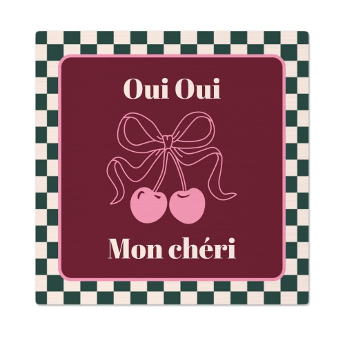 Checker Cherie Mood Text - Only