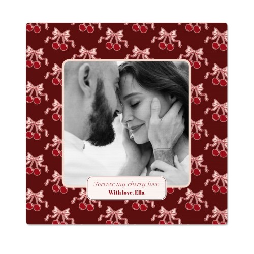 Vintage Cherry Love Text - Only