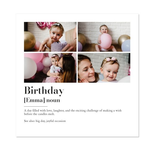 Dictionary Definition with 4 photos