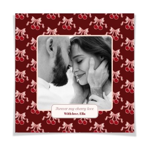 Vintage Cherry Love Text - Only