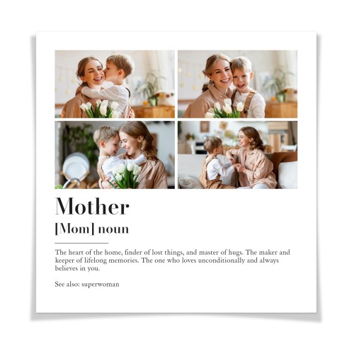 Dictionary Definition with 4 photos