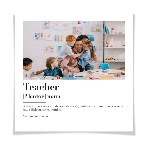 Plakatcollage 60 x 60 cm Mat overflade