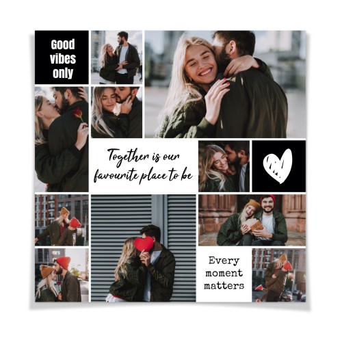 Poster collage 60 x 60 cm Matt