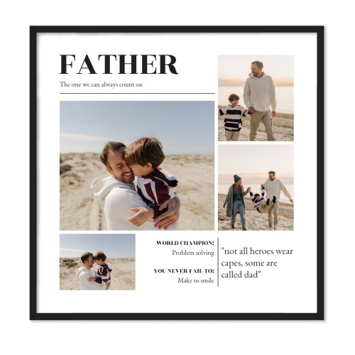 Framed Collage Poster 60 x 60 cm Black Framed Collage Poster 60 x 60 cm Black