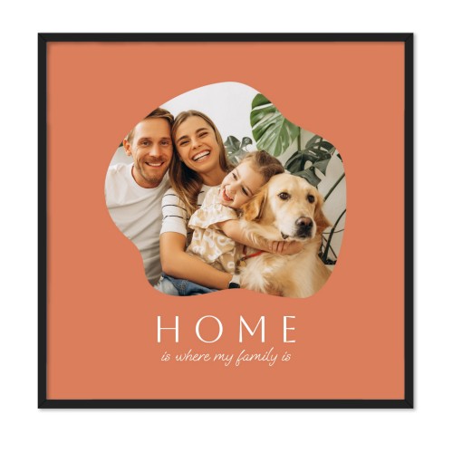 Pêle-Mêle encadré 60 x 60 cm Noir