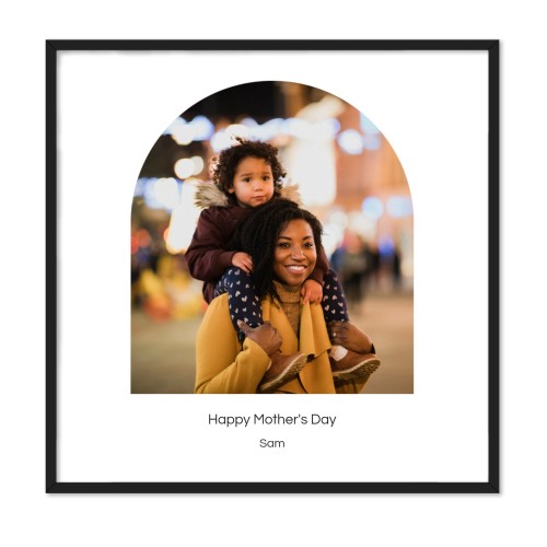 Framed Collage Poster 60 x 60 cm Black