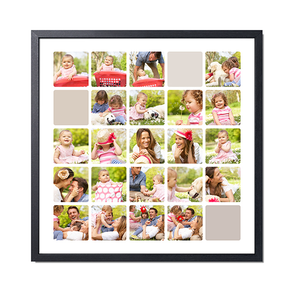 Framed Collage Poster 60 x 60 cm Black Framed Collage Poster 60 x 60 cm Black