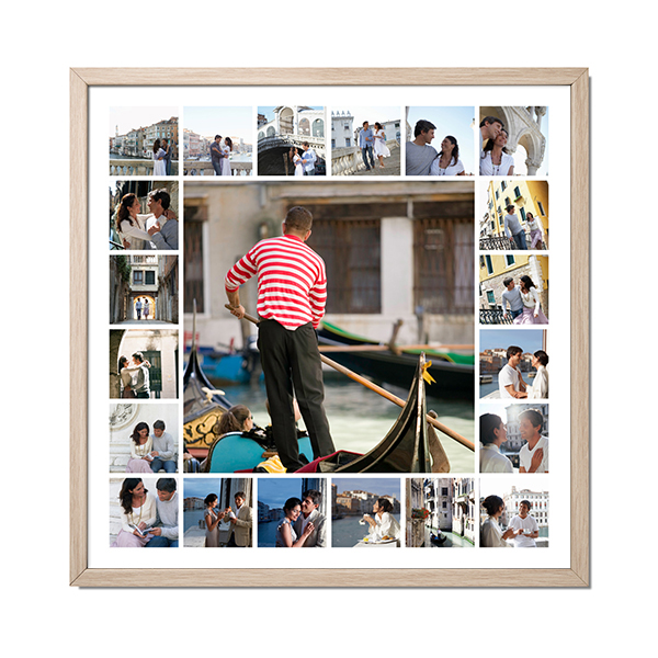 Framed Collage Poster 60 x 60 cm Natural Framed Collage Poster 60 x 60 cm Natural