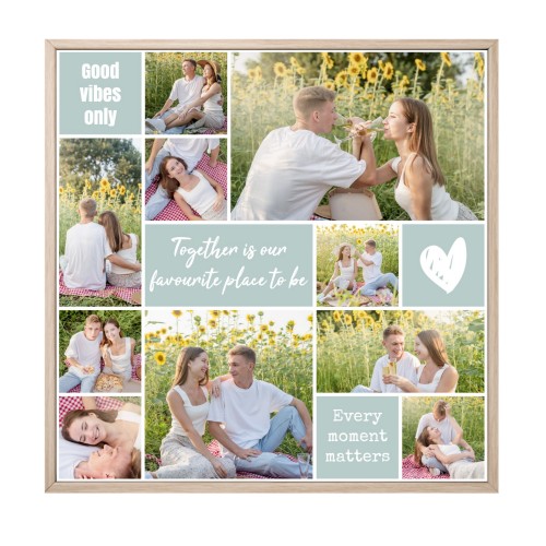 PĂȘle-MĂȘle encadrĂ© 60 x 60 cm Naturel PĂȘle-MĂȘle encadrĂ© 60 x 60 cm Naturel