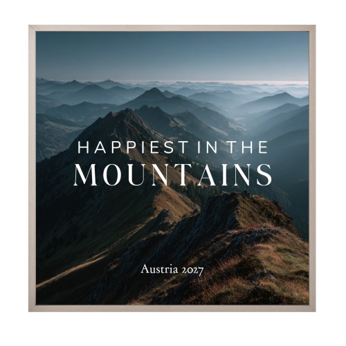 Indrammet plakat 60 x 60 cm Muldvarp 