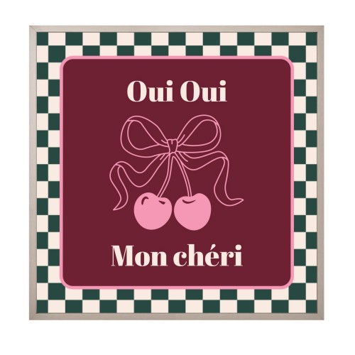 Checker Cherie Mood Text - Only