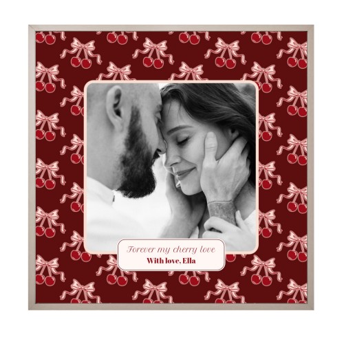 Vintage Cherry Love Text - Only