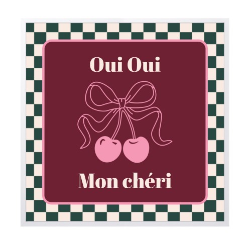 Checker Cherie Mood Text - Only