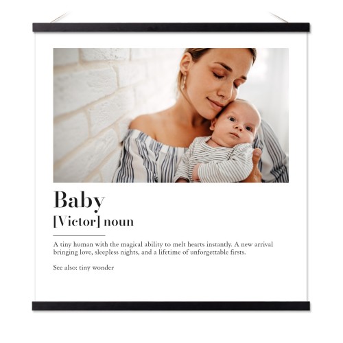 Poster with Magnetic hanger 60 x 60 cm Black