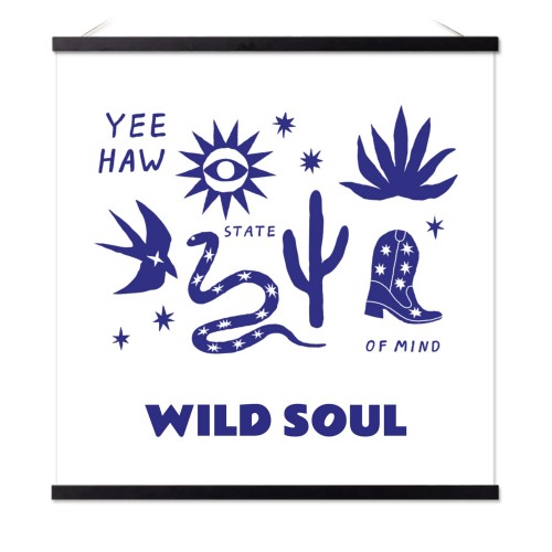 Poster with Magnetic hanger 60 x 60 cm Black Poster with Magnetic hanger 60 x 60 cm Black