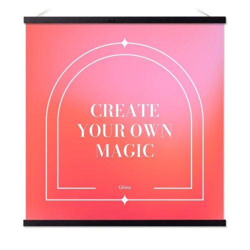 Poster with Magnetic hanger 60 x 60 cm Black