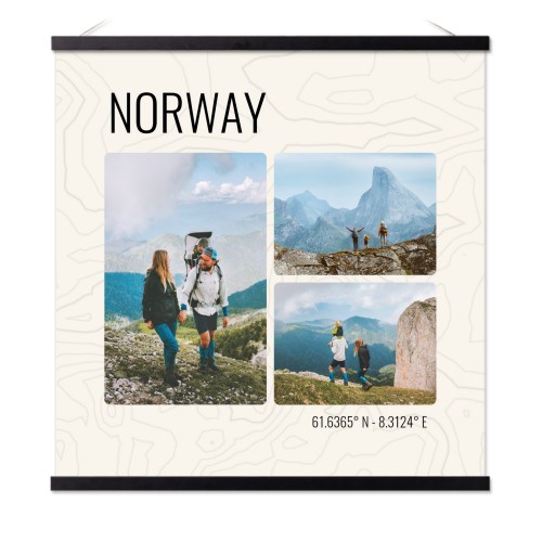 Plakat med Plakatophæng 60 x 60 cm Sort Plakat med Plakatophæng 60 x 60 cm Sort