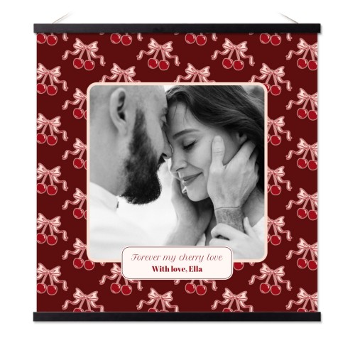 Vintage Cherry Love Text - Only