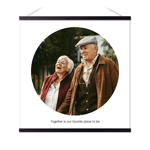 Poster with Magnetic hanger 60 x 60 cm Black