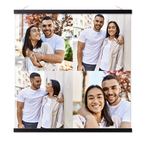 Plakat med Plakathenger 60 x 60 cm Svart