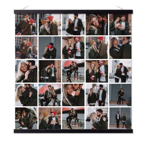 Fotoposter mit magnetischer Posterleiste 60 x 60 cm Schwarz Fotoposter mit magnetischer Posterleiste 60 x 60 cm Schwarz