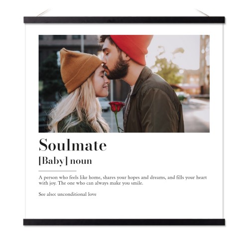 Poster with Magnetic hanger 60 x 60 cm Black