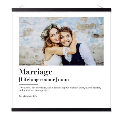 Poster with Magnetic hanger 60 x 60 cm Black