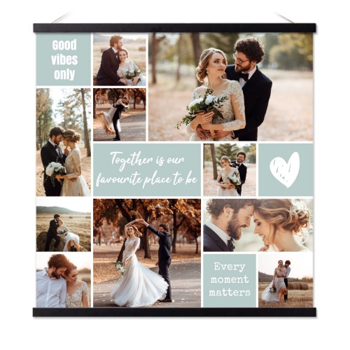 Poster avec support magnétique 60 x 60 cm Noir