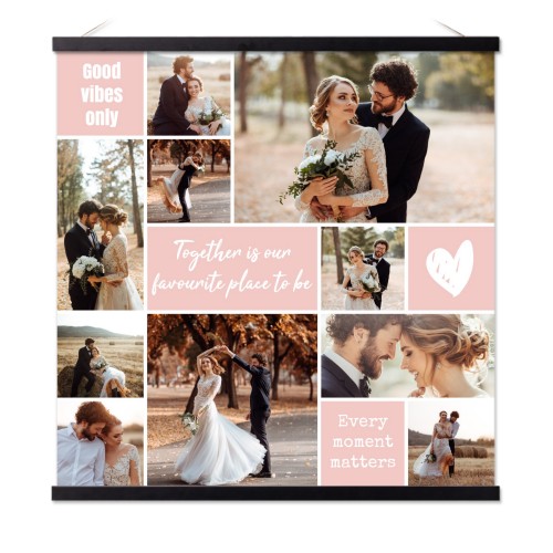 Poster avec support magnétique 60 x 60 cm Noir