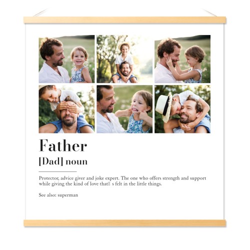 Poster with Magnetic hanger 60 x 60 cm Wood