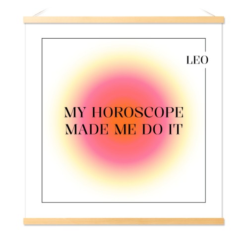 Poster avec support magnétique 60 x 60 cm Bois naturel