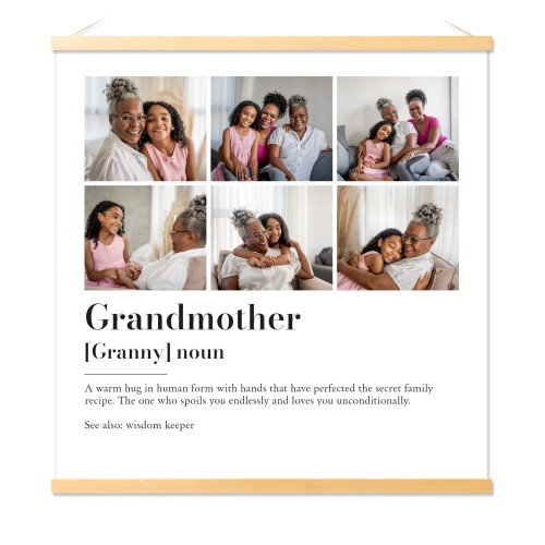 Poster with Magnetic hanger 60 x 60 cm Wood