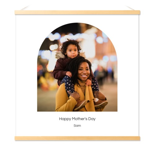 Poster with Magnetic hanger 60 x 60 cm Wood