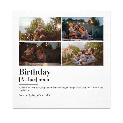 Dictionary Definition with 4 photos