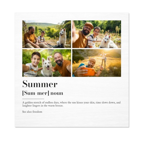 Dictionary Definition with 4 photos