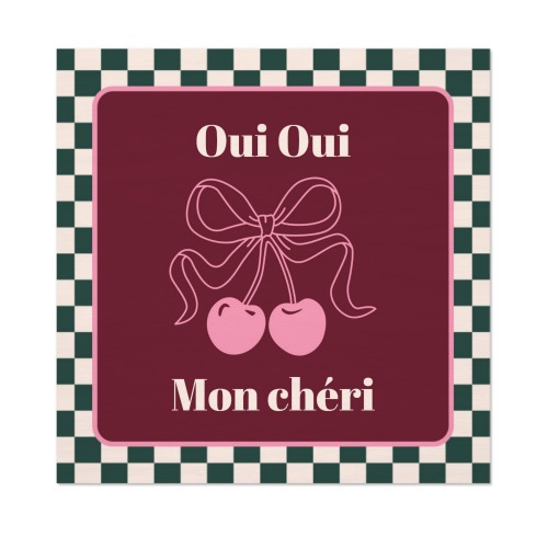 Checker Cherie Mood Text - Only