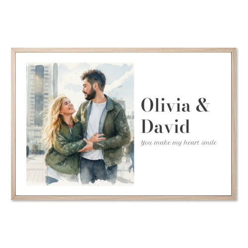 AI Poster 30x20 with wooden frame AI Poster 30x20 with wooden frame