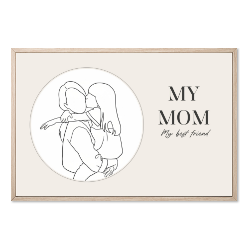 AI Poster 30x20 with wooden frame AI Poster 30x20 with wooden frame