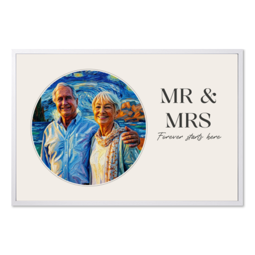 AI poster 30x20 met witte lijst AI poster 30x20 met witte lijst