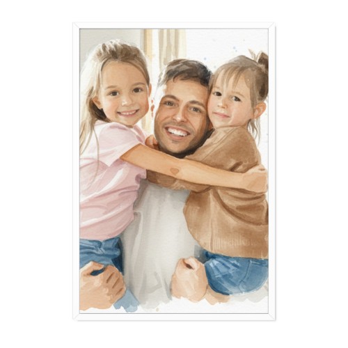 AI Poster 30x20 with white frame