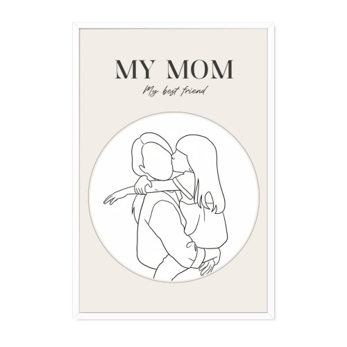 AI poster 30x45 med vit ram