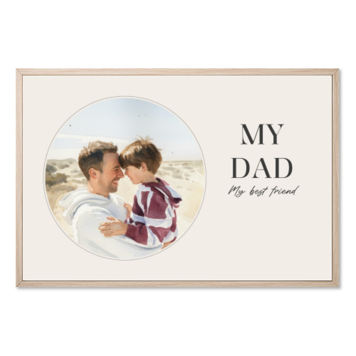 AI Poster 30 x 45 with wooden frame