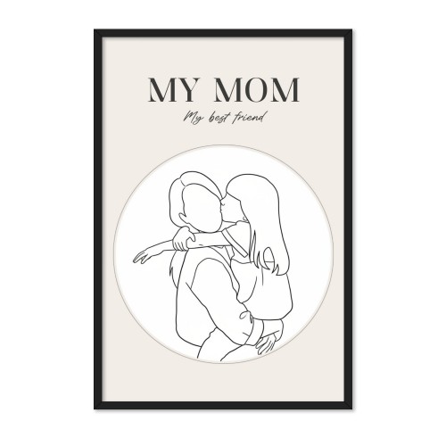 AI poster 30x45 med svart ram