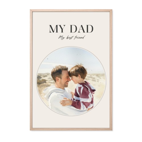 AI Poster 40 x 60 with wooden frame