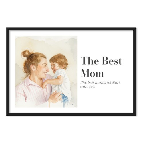AI Poster 50 x 75 with black frame