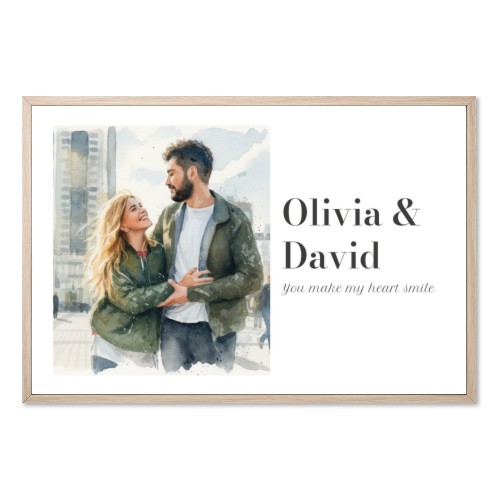 AI Poster 50 x 75 with wooden frame AI Poster 50 x 75 with wooden frame