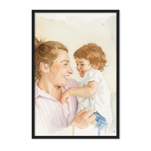 AI poster 50 x 75 med svart ram